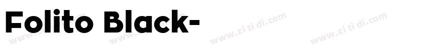 Folito Black字体转换